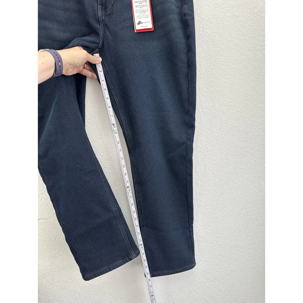 NWT McStuart New York Mens 34 Warm Bonded Thermal Lined Jeans Dark Indigo
